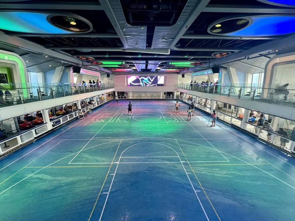 Spectrum of the Seas SeaPlex indoor sports court